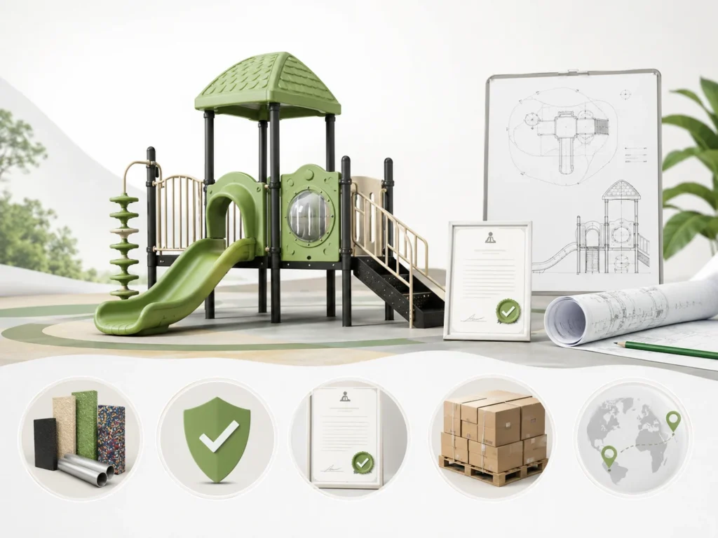 playground equipment blog for buying materials quality certificates packing and project planning
