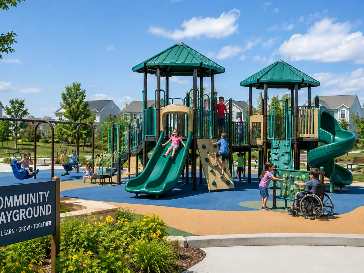 Community Playground Safety Planning community playground safety planning with CPSC ASTM age range use zones and surfacing discussion